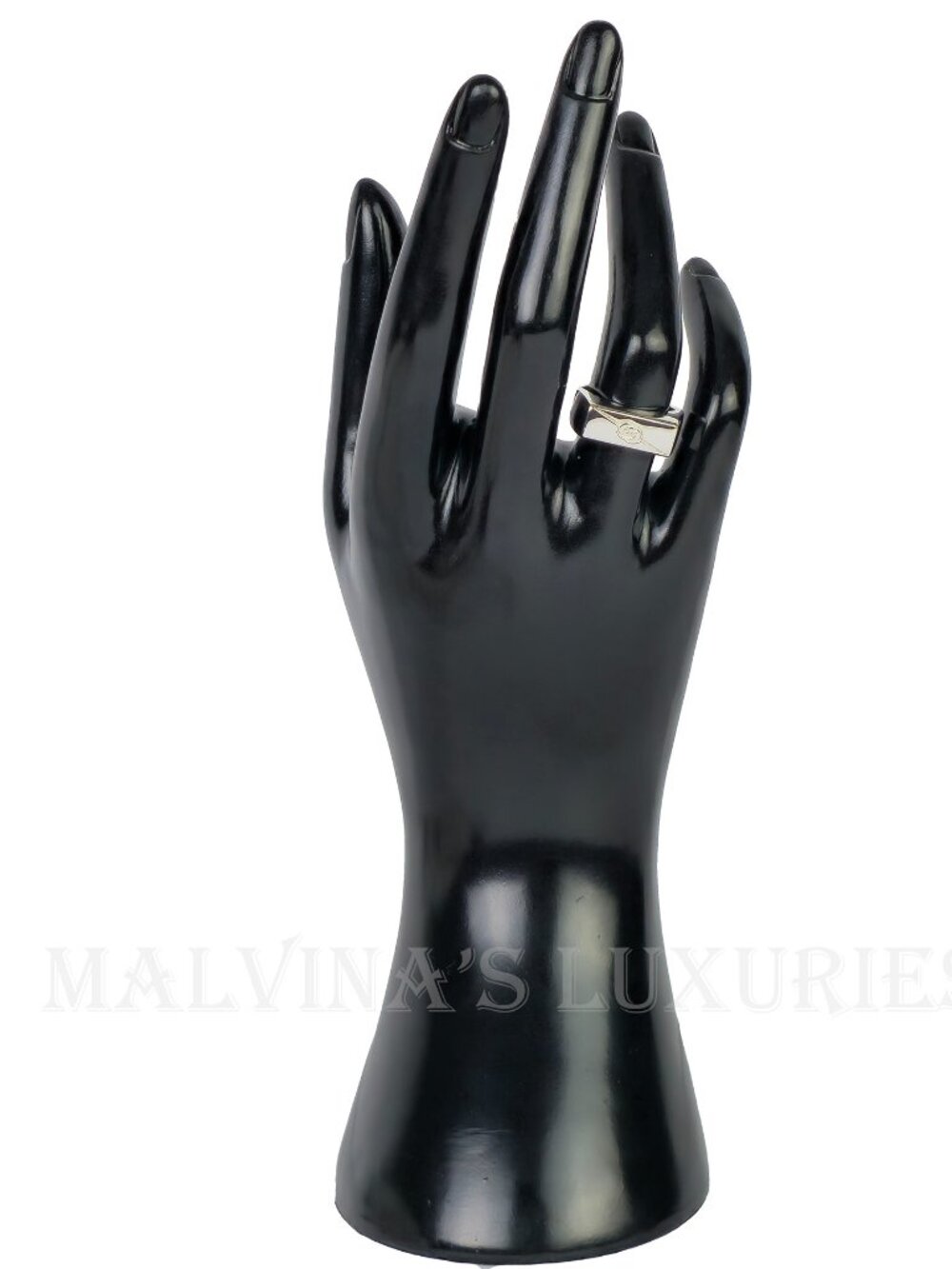 GUCCI RING STERLING SILVER GG LOGO TAG925 COLLECTION UNISEX sz 15 US 7 1/4 - Picture 4 of 16